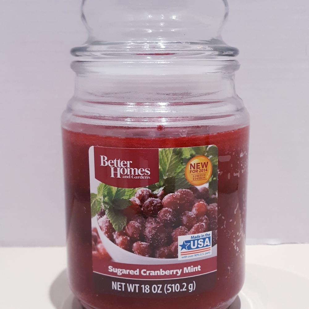 Better Homes Gardens Sugared Cranberry Mint Candle